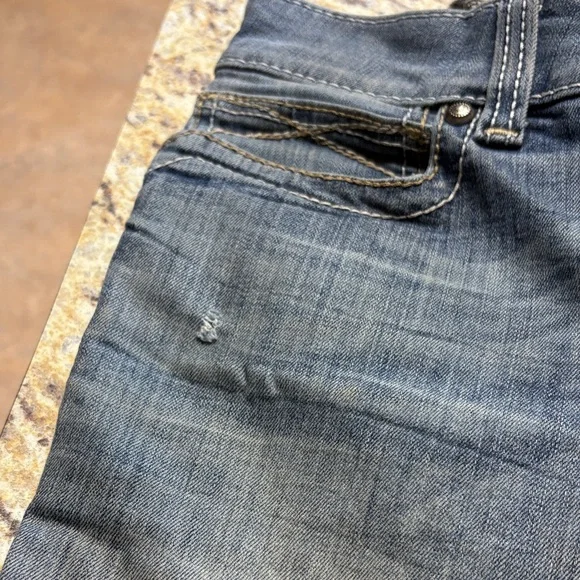 Ariat Women's Mid Rise Boot Cut Jeans - Faded Blue, 30L - Picture 6 of 8